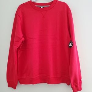 NWT Starter Crewneck Red Sweatshirt Size Large